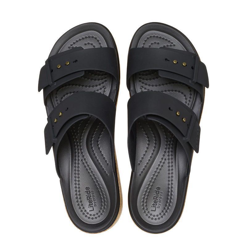 Crocs - Brooklyn Cork Buckle Sandal Womens Black