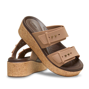 Crocs - Brooklyn Cork Buckle Sandal Womens Milk Chocolate