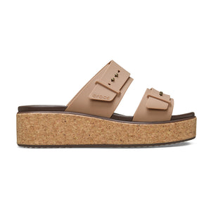 Crocs - Brooklyn Cork Buckle Sandal Womens Milk Chocolate