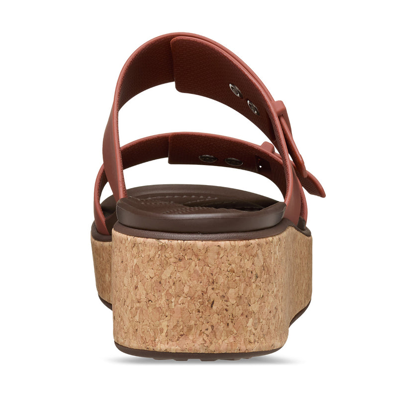 Crocs - Brooklyn Cork Buckle Sandal Womens Rust