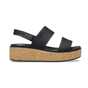 Crocs - Brooklyn Cork Low Wedge Sandal Womens Black