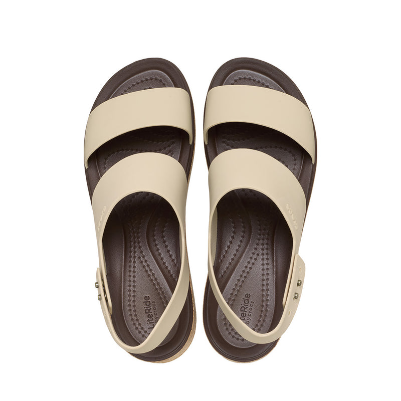 Crocs - Brooklyn Cork Low Wedge Sandal Womens Chai