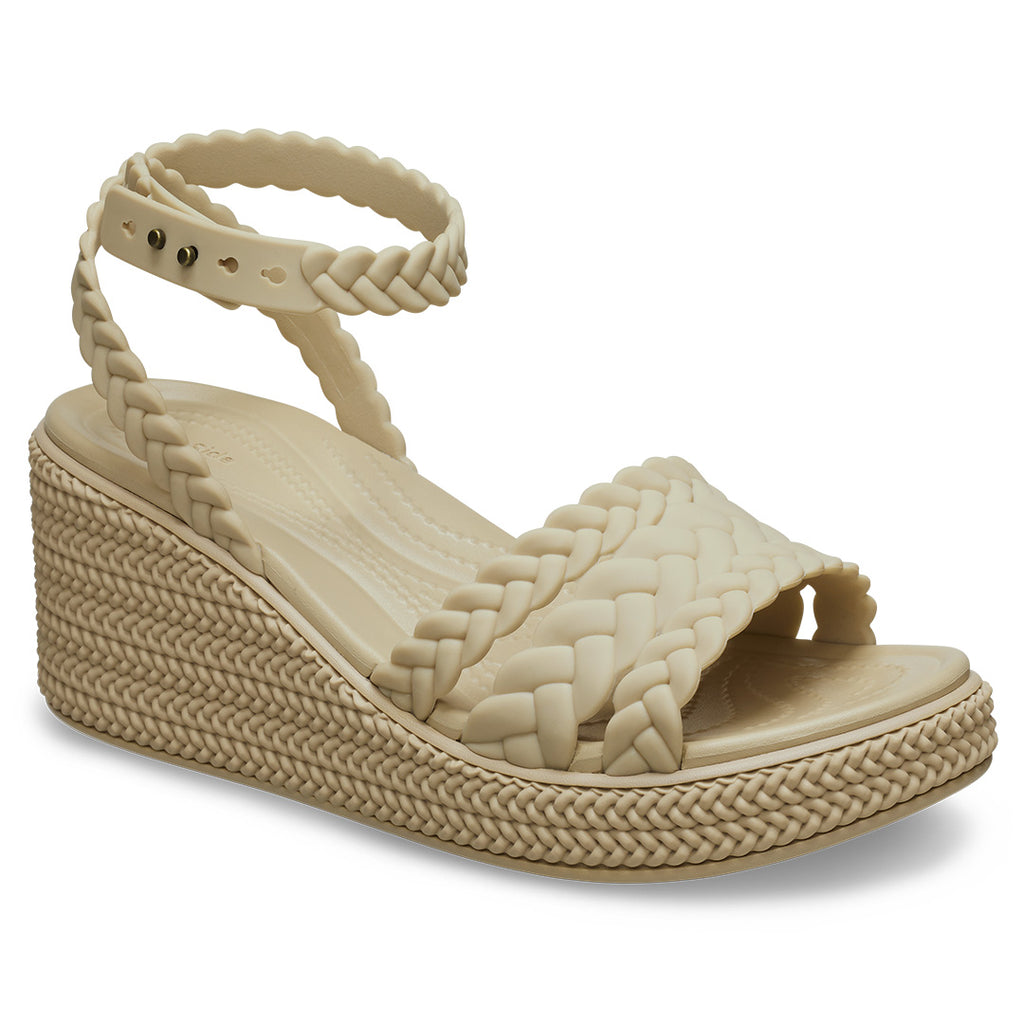 Crocs - Brooklyn  Woven Ankle Strap Wedge