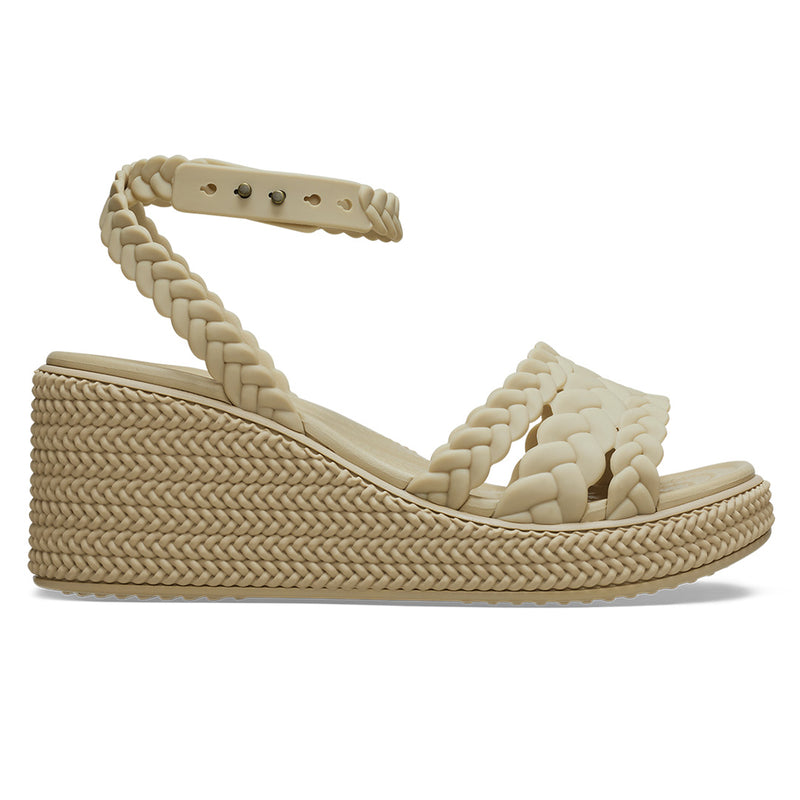 Crocs - Brooklyn  Woven Ankle Strap Wedge