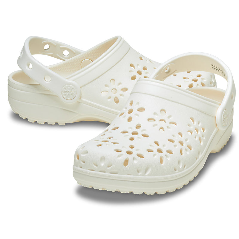 Crocs - Classic Floral Cutout Clog