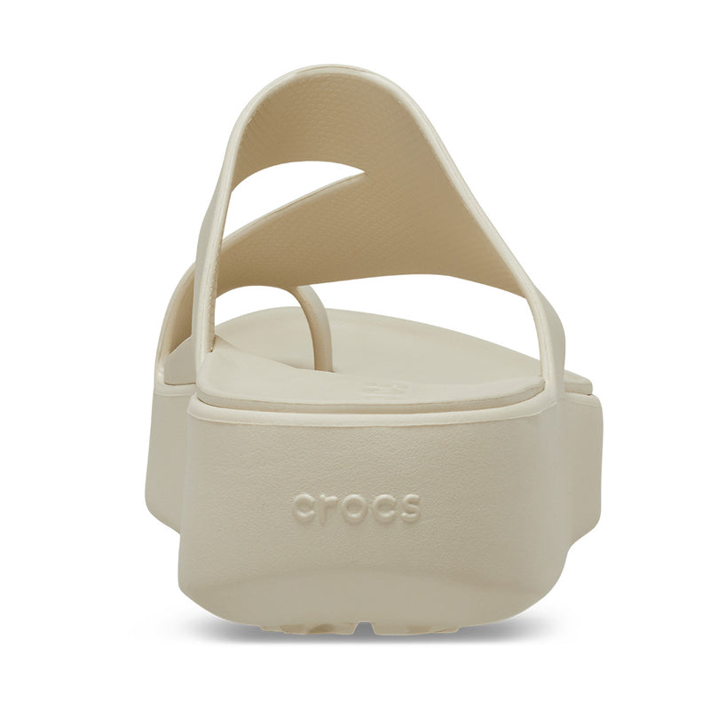 Crocs - Getaway Platform Toe Loop Sandal Woman Sand Stone