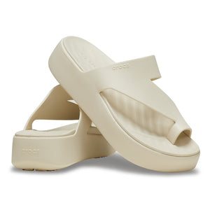 Crocs - Getaway Platform Toe Loop Sandal Woman Sand Stone