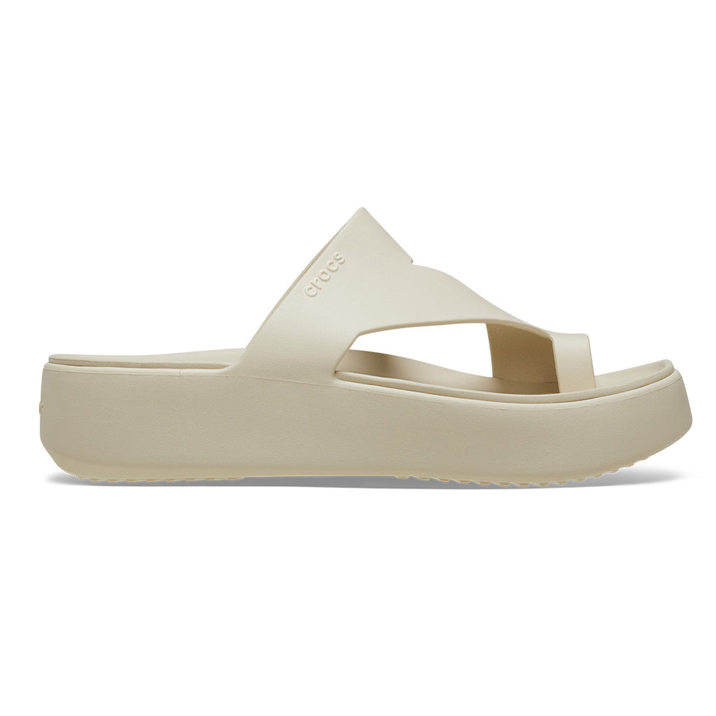 Crocs - Getaway Platform Toe Loop Sandal Woman Sand Stone