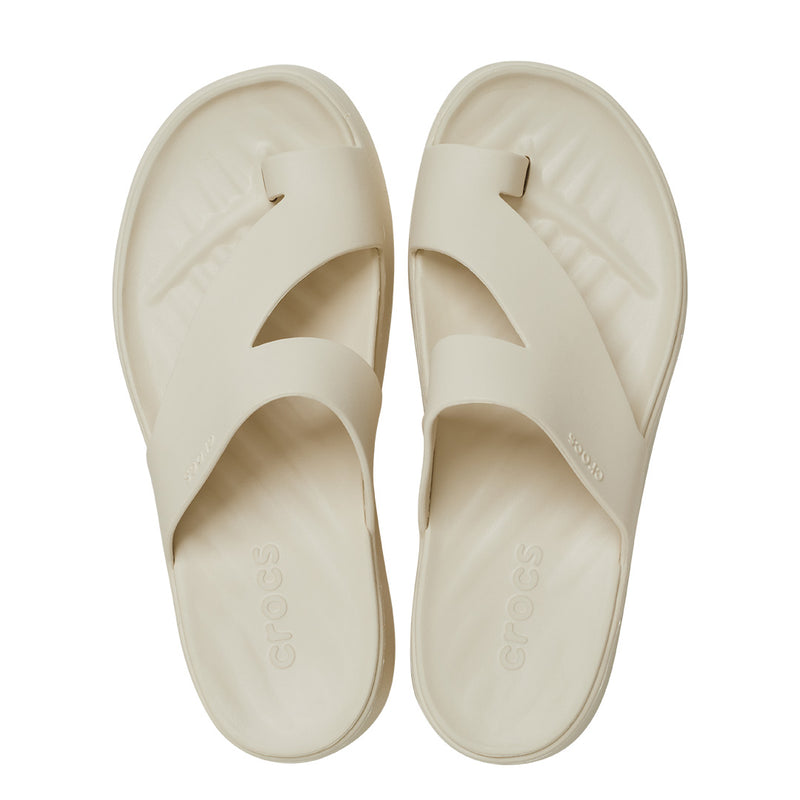 Crocs - Getaway Platform Toe Loop Sandal Woman Sand Stone