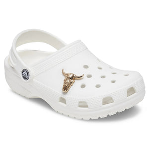 Crocs - Jibbitz Gold Cow Skull