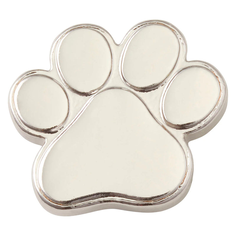 Crocs - Jibbitz Silver Paw Print