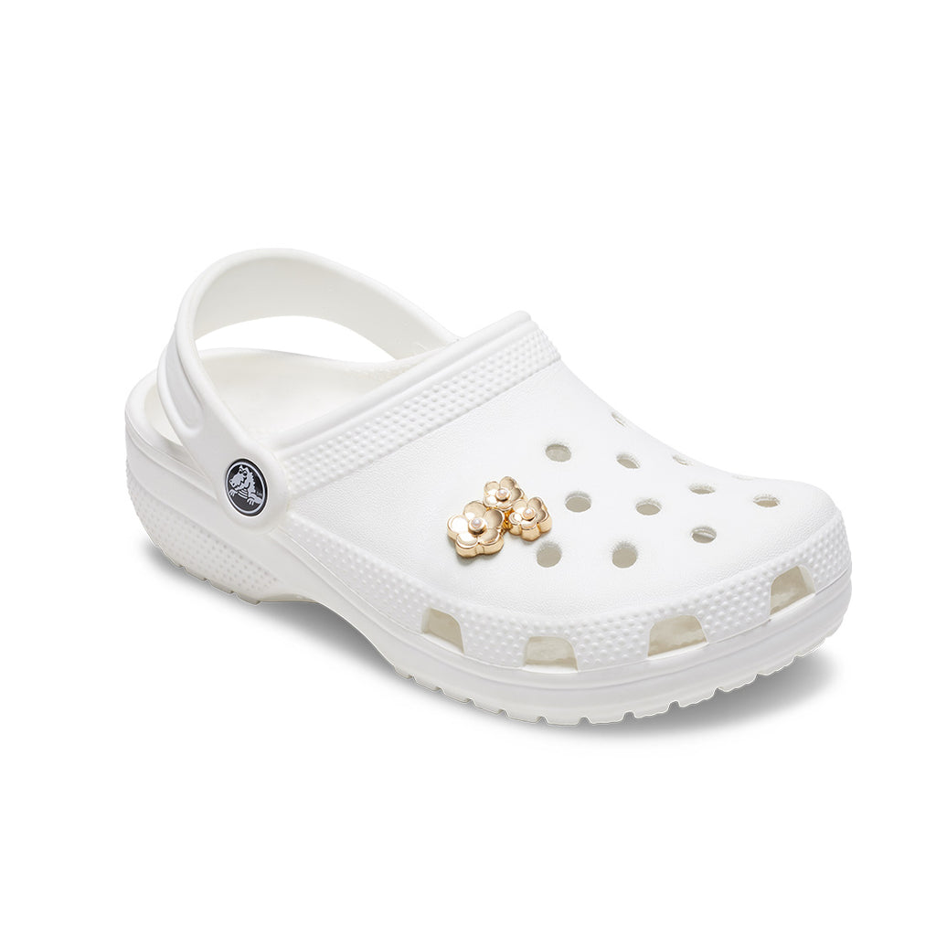 Crocs - Jibbitz Gold Floral Cluster Loose