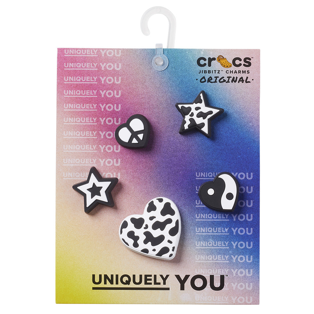 Crocs Rock Mono BnW 5pc Pack Jibbitz - Krystal Waters – Krystal Waters ...