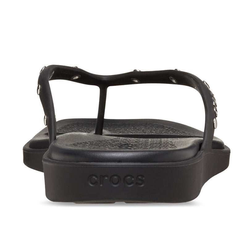 Crocs - Miami Studded Flip Womens Black