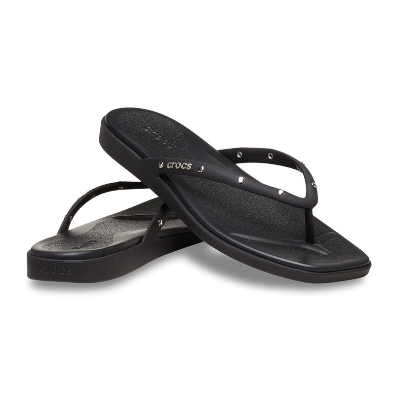 Crocs - Miami Studded Flip Womens Black