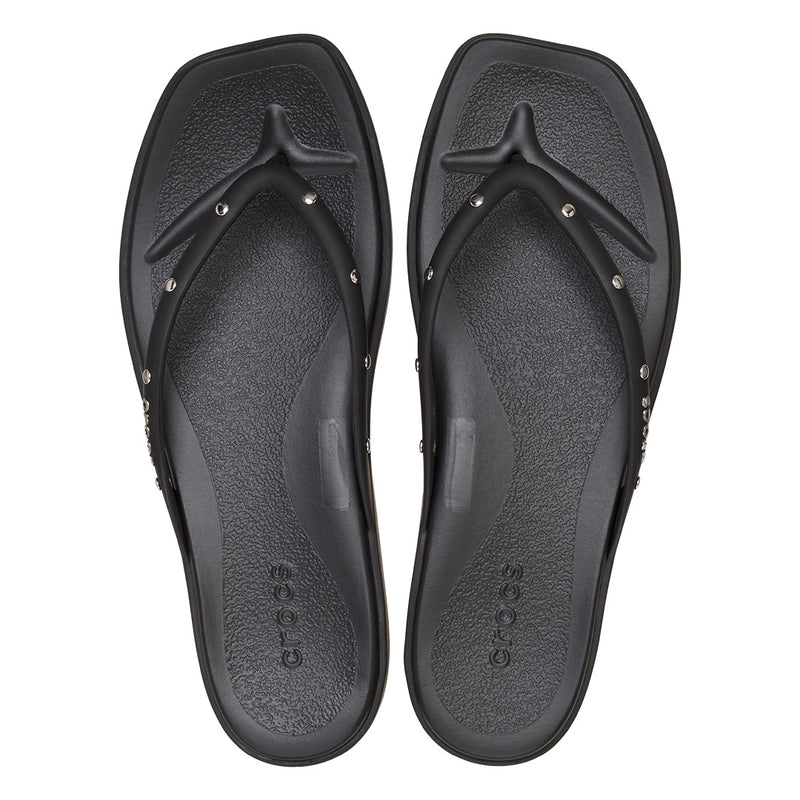 Crocs - Miami Studded Flip Womens Black