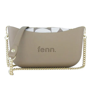 Fenn Collection - Classic Stone Cross Body Gold Chain Handbag Small