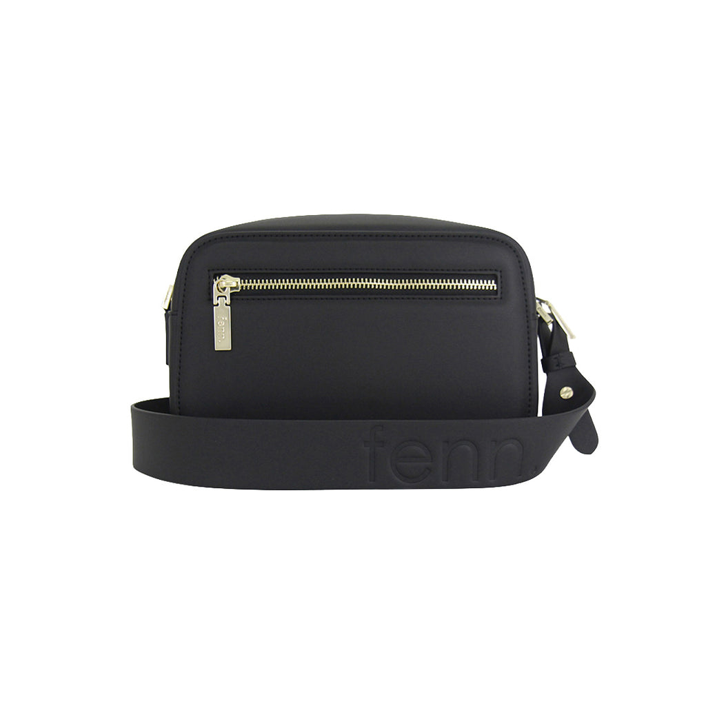Fenn Collection - Cross Body Black With Gold Zip