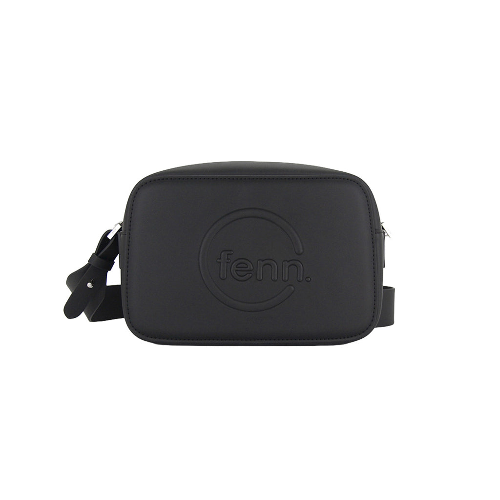 Fenn Collection - Cross Body Black With Silver Zip