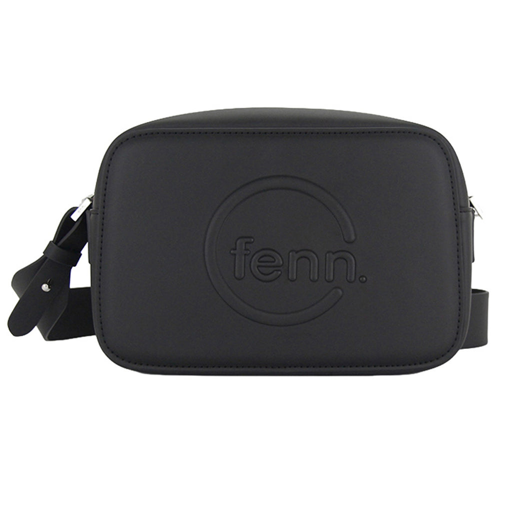 Fenn Collection - Cross Body Black With Silver Zip