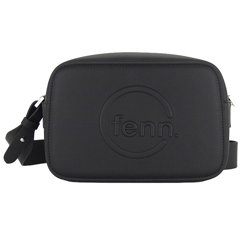 Fenn Collection - Cross Body Black With Silver Zip