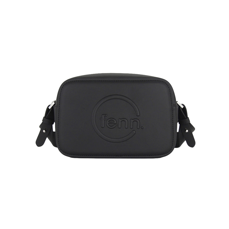 Fenn Collection - Cross Body Black With Silver Zip