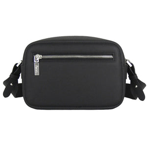Fenn Collection - Cross Body Black With Silver Zip
