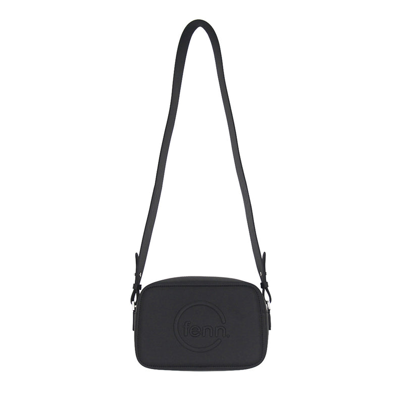 Fenn Collection - Cross Body Black With Silver Zip