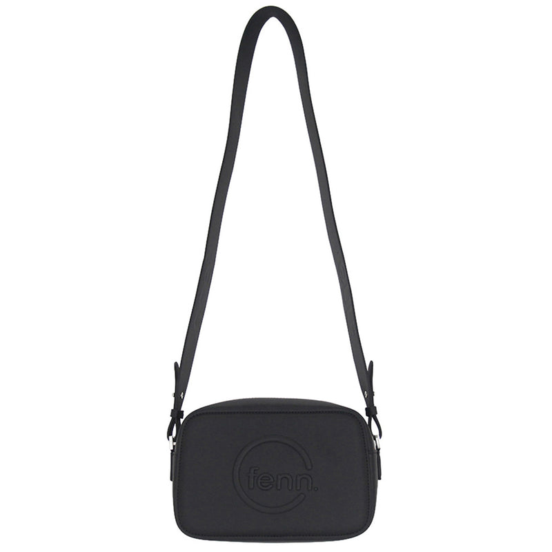 Fenn Collection - Cross Body Black With Silver Zip