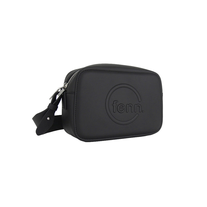 Fenn Collection - Cross Body Black With Silver Zip