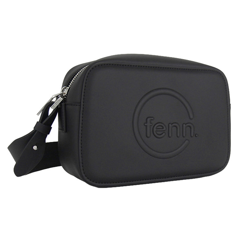 Fenn Collection - Cross Body Black With Silver Zip