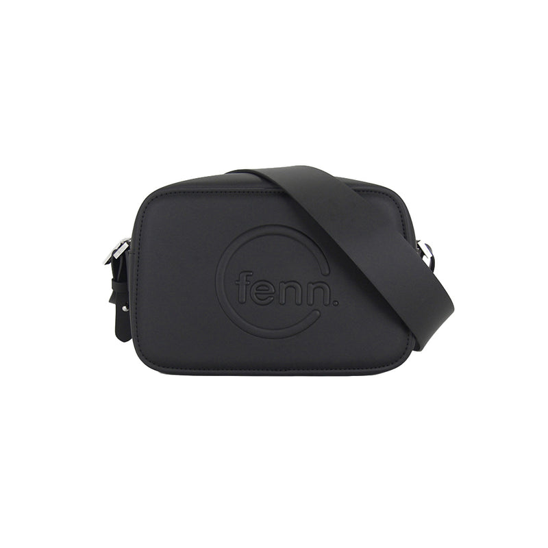 Fenn Collection - Cross Body Black With Silver Zip