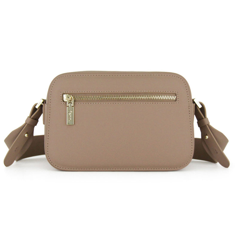 Fenn Collection - Cross Body Cappuccino  With Gold Zip