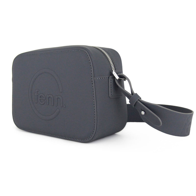 Fenn Collection - Cross Body Charcoal With Silver Zip