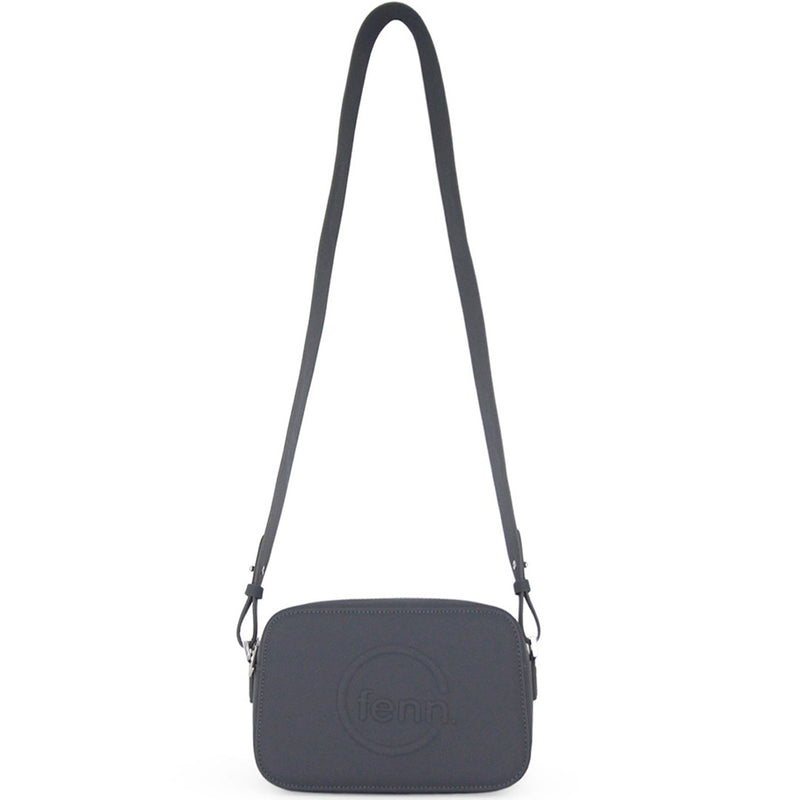 Fenn Collection - Cross Body Charcoal With Silver Zip