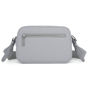 Fenn Collection - Cross Body Grey With Silver Zip