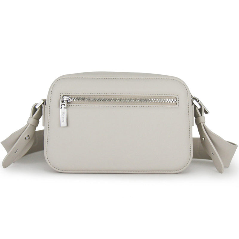 Fenn Collection - Cross Body Mushroom Grey With Silver Zip