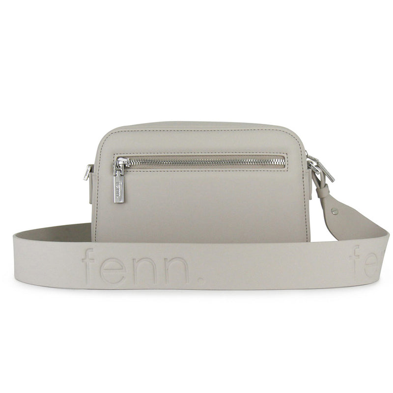 Fenn Collection - Cross Body Mushroom Grey With Silver Zip
