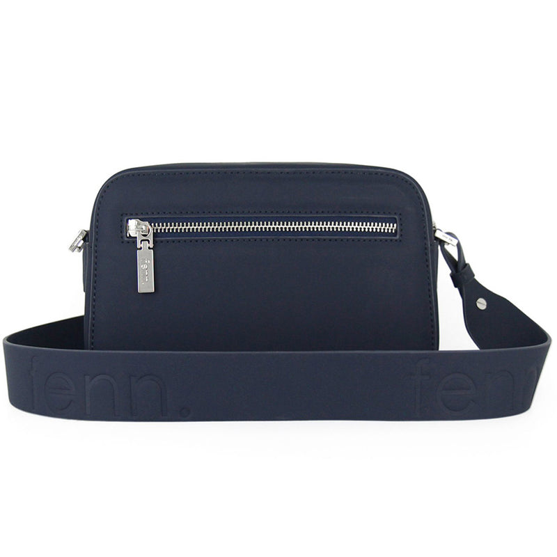 Fenn Collection - Cross Body Navy With Silver Zip