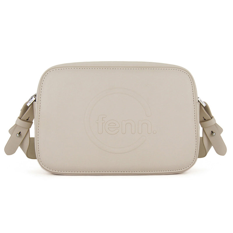 Fenn Collection - Cross Body Off White With Silver Zip