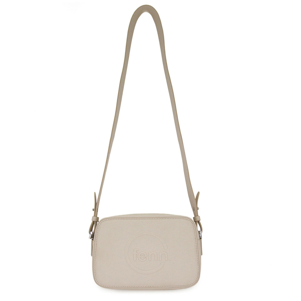 Fenn Collection - Cross Body Off White With Silver Zip