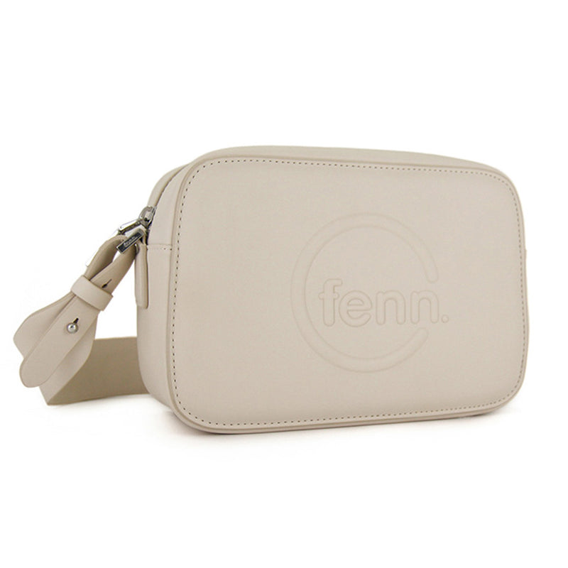 Fenn Collection - Cross Body Off White With Silver Zip