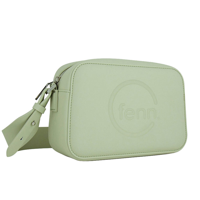 Fenn Collection - Cross Body Pastel Green With Silver Zip
