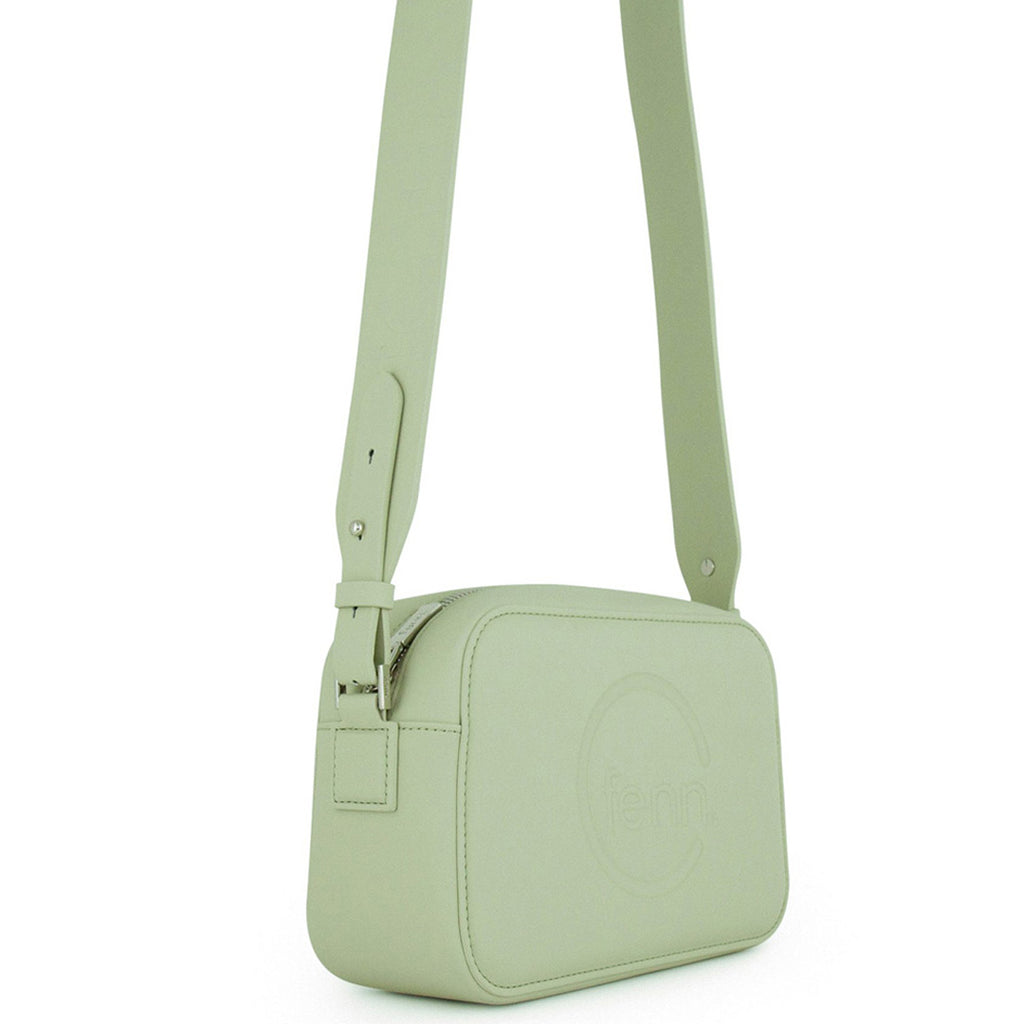 Fenn Collection - Cross Body Pastel Green With Silver Zip