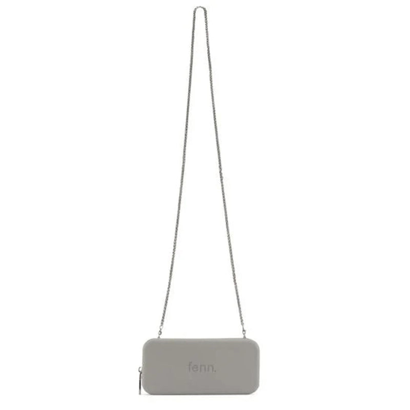 Fenn Collection - New Grey Wallet With Silver Zip And Chain