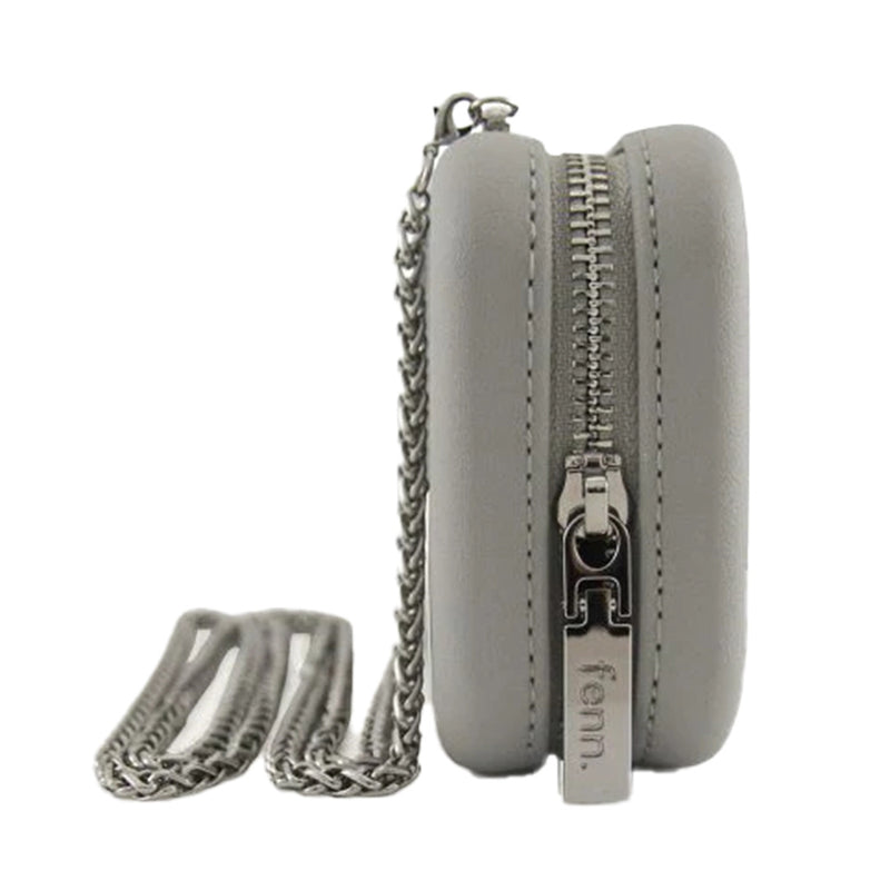 Fenn Collection - New Grey Wallet With Silver Zip And Chain