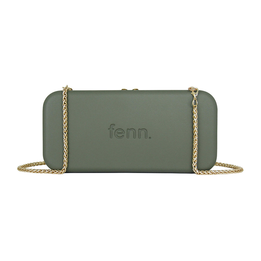 Fenn Collection - Chain Wallet Watercress With Gold Zip