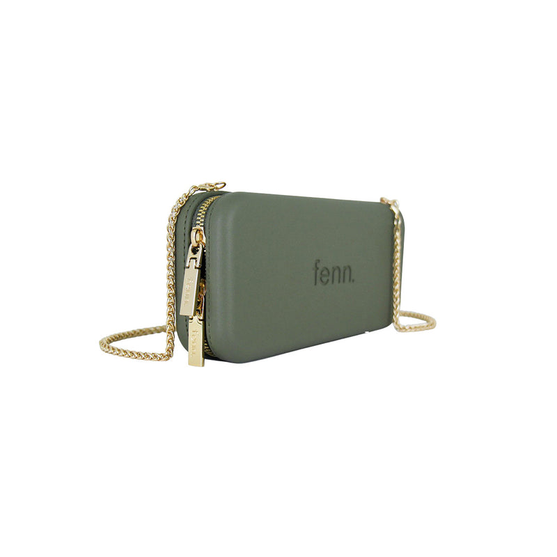 Fenn Collection - Chain Wallet Watercress With Gold Zip