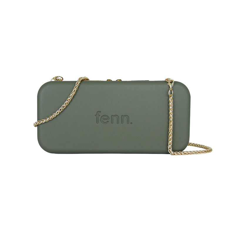 Fenn Collection - Chain Wallet Watercress With Gold Zip