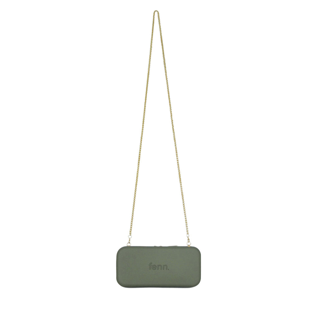 Fenn Collection - Chain Wallet Watercress With Gold Zip